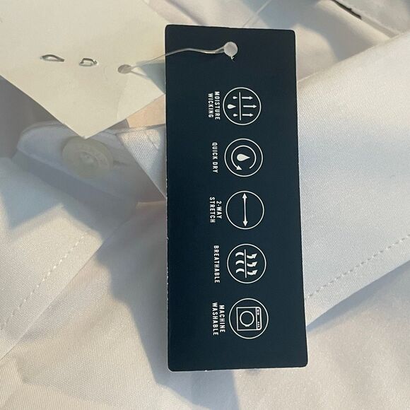 J. Crew Performance Slim Fit Dress Shirt White Button Down M - Picture 10 of 15